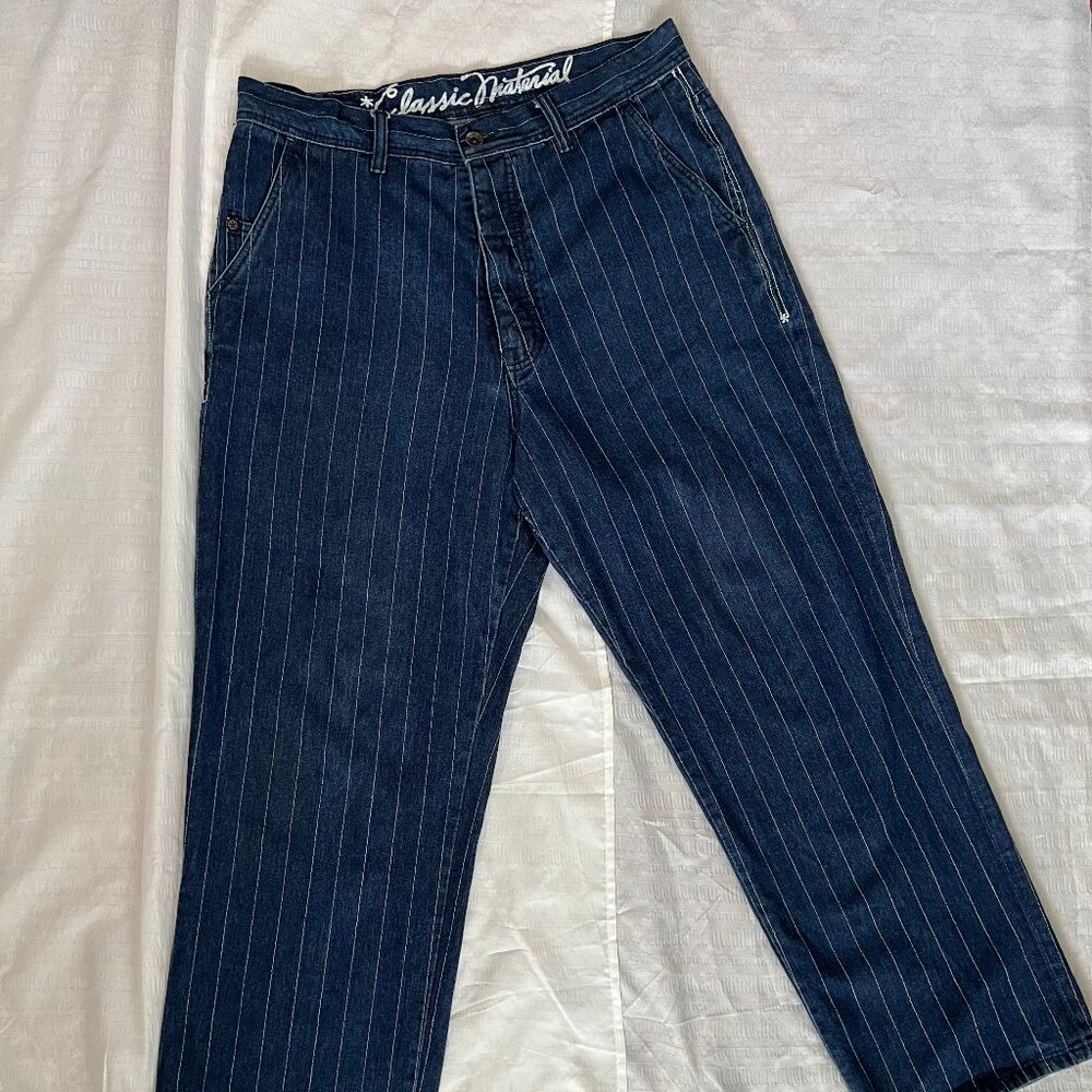 Vintage Ecko Unltd Jeans Pinstripe Denim Mens 36